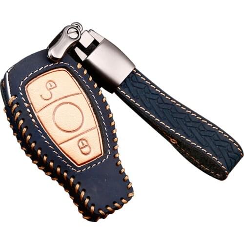 Car Key Case For Mercedes-Benz C Class C180 C200 C300 C250 MB W205 C205 A205 S205 Edition C63 C43 AMG car key button cover shell