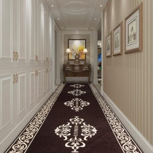 European Style Stair Carpet Long Hallway Carpets Hotel Corridor Aisle Runner Rugs Bedroom Living Room Rug Bedside Kitchen Mat