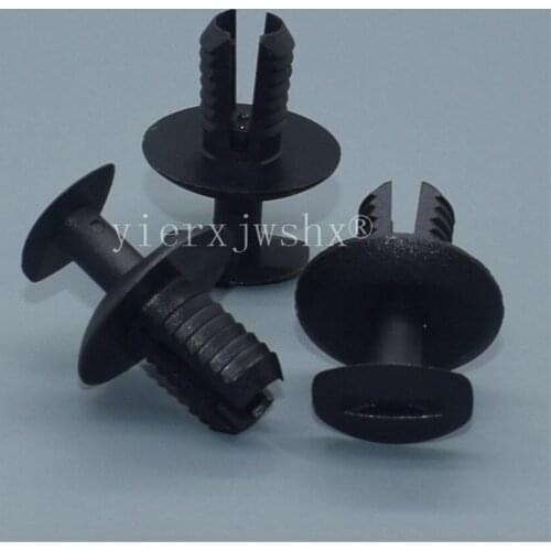 Yierxjwshx 100Pcs Front Bumper Panel Retainer Clip Auto Plastic Fastener Rivet For MBZ A0009913940 For VW 2E1.857.784