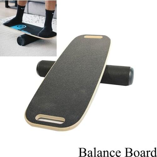 Home Fitness Board Yoga Balance Board Wooden Non-slip Rehabilitation And Training Balance Trainer Wooden Board