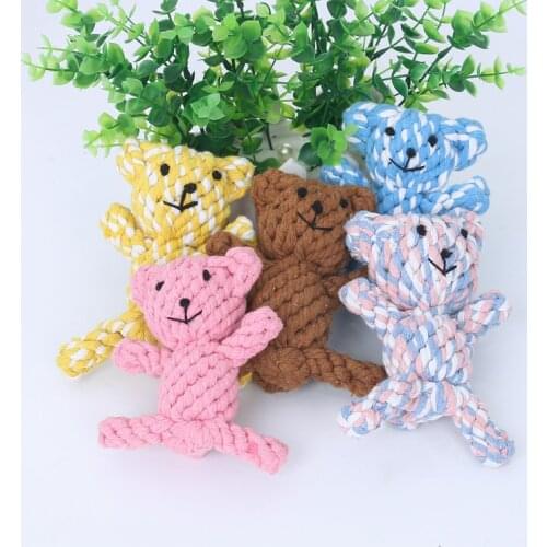 Pet Dog Toys Animal Design Cotton Rope Toys Durable Chew Interactive Toys Training Teething Toys for Small to Medium Dogs Qianyi
