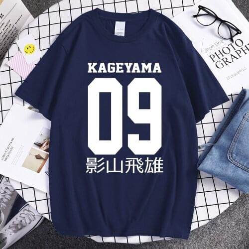 Kageyama Tobio Haikyuu Cartoon T-Shirts Men Hip Hop Casual Tee Shirt 2021 Summer Japan Anime Tops Male Harajuku Fashion T Shirt