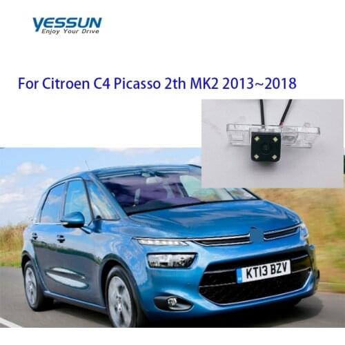 Yessun Car Rear View Camera For Citroen C4 Picasso 2 II MK2 2013~2018 Night Vision Reverse Backup camera