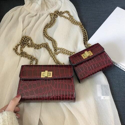 Stone pattern Mini Flip Square bag Summer 2019 New PU Leather Womens Designer Handbag Lock Chain Shoulder Messenger Bags X2-03