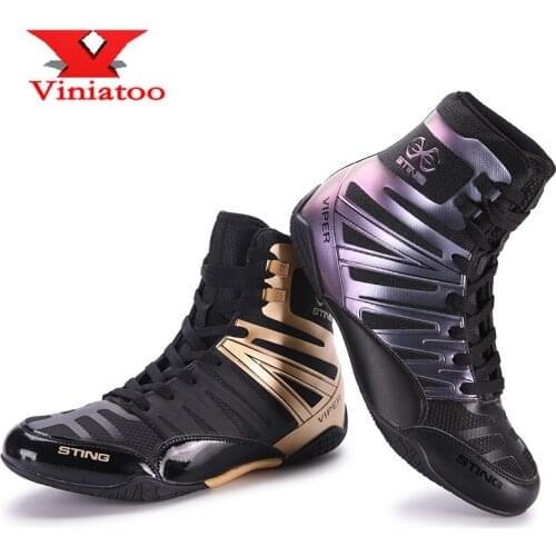 New Professional Wrestling Shoes Men Big Size 38-46 High Quality Boxing Shoes Outdoor Anti Slip Wrestling Sneakers Mens Shoes