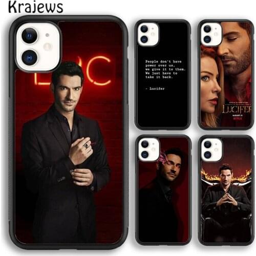 Krajews Lucifer Morningstar soft Phone Case Cover For iPhone 5s SE 2020 6s 7 8 plus X XS XR 11 12 mini pro max coque Shell