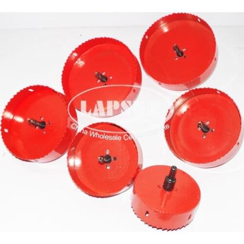 100mm - 220mm HSS BI Metal M42 Hole Saw Drill Bit Kit Cutter Set Holesaw For Cutting Aluminum Iron Sheet Pipe Plastic Wood