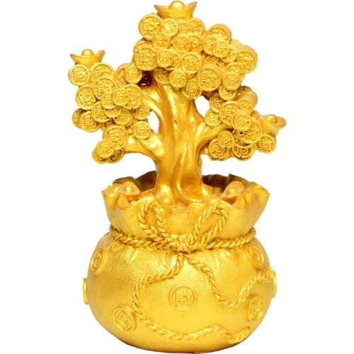 Natural Topaz Lucky Tree shaking Qian Shu rich tree tree ornaments Zhaocai crystal ornaments