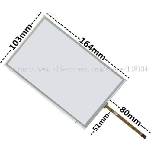 New AT070TN83 V.1 LW700AT9309 Touch panel digitizer 165mm*104mm