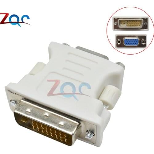 DVI 24+1 VGA Male to VGA Female Adapter Converter Connector for LCD HDTV Laptop PC