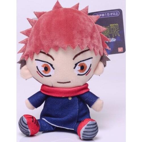 Anime Plush Jujutsu Kaisen - Uoozii - Yuji Itadori Plushie 6"/15cm Kawaii Doll Cute Stuffed Anime Figure Toy Jujutsu Plush