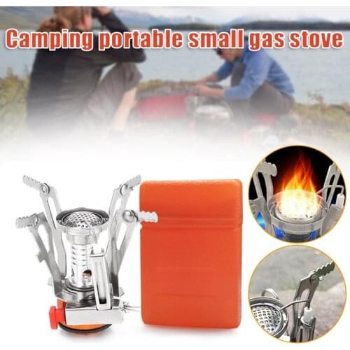 Portable Camp Stove Compact Wind Resistant Camping Stove For Backpacking Hiking Camping Tailgating Outdoor Utensilios De Cocina