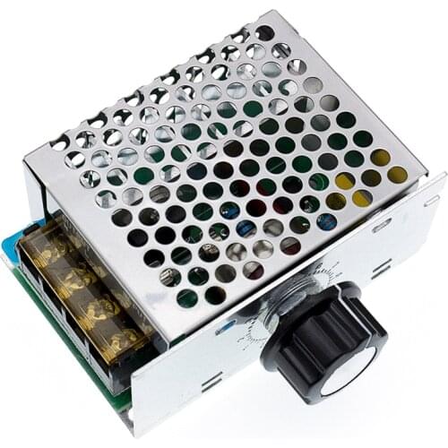 Professional Voltage Regulators 4000W 220V High Power SCR Speed Controller Electronic Voltage Regulator Governor Thermostat BS