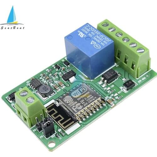 DC7-30V ESP8266 ESP-12F WiFi Relay Switch Module 220V 10A Wireless WIFI Board Smart Home Remote Control Switch Auto Protection