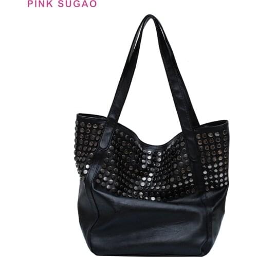Pink Sugao luxury handbags women bags designer women purse leather purses and handbags tote bag shopping bag large capacity bags