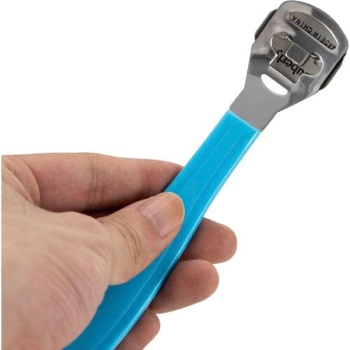 Portable Stainless Steel Plastic Handle Feet Care Tools Professional Foot Planer Calluses Dead Skin Pedicure Random Colour