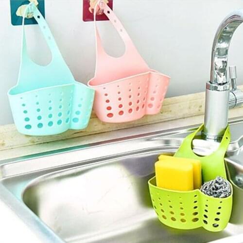 Racks and Holders Kitchen Accessories Organizer Sink Shelf Soap Sponge Drain Rack Drainer Stuff Storage