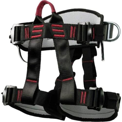 Climbing Harness Safety Thicken Adjustable Half Body Harness for Rock Mountain Tree Climbing Cave Rescue