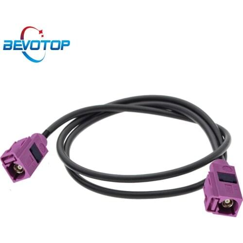 1pcs Violet Fakra H Female to Female Adapter Satellite Radio GPS Antenna Extension Cable RG174 Coaxial Pigtail Cord 15CM 50CM