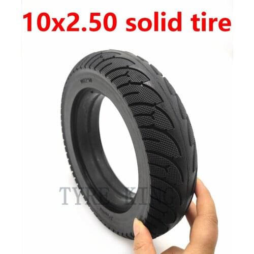 10 Inch Electric Scooter Solid Tire10x2.50 Tubeless Wheel Tyre 10 Inch Solid Tyre for Electric Scooter Parts