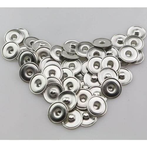 100pcs/lot Fashon Jewelry Accessories Copper 18mm Snap Button Base Interchangeable Jewelry Findings