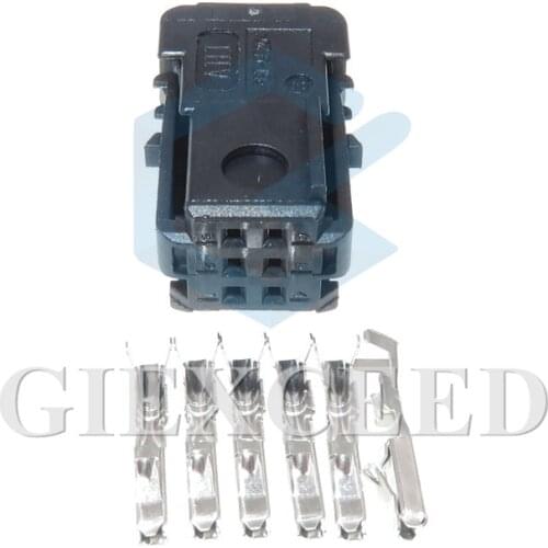 2 Sets 6 Pin Automotive Female Connector With Terminals For Car Wiring Harness Socket