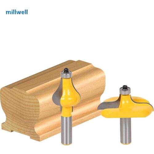 2PCS-12.7mm SHANK CNC Free shipping woodworking router bit,tungsten solid carbide end mill,Staircase handrails woodworking tools