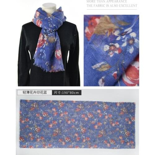 2021 Fashion Newest Floral Cotton Viscose Printed Scarf Shawls Wraps Hijabs 10pcs/lot