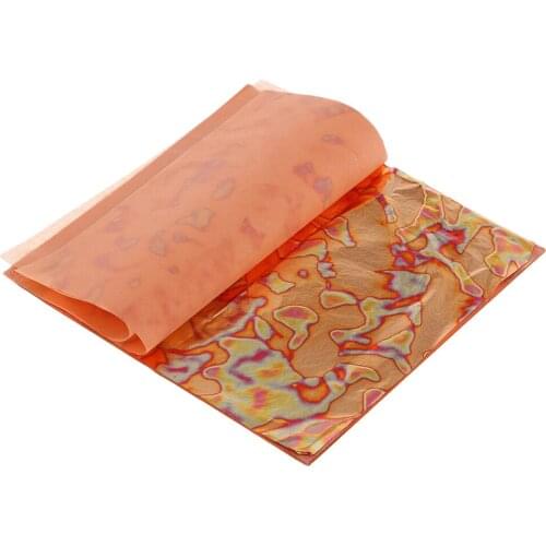 25 Pieces Variegated Gold Leaves for Decorating Gilding Crafts