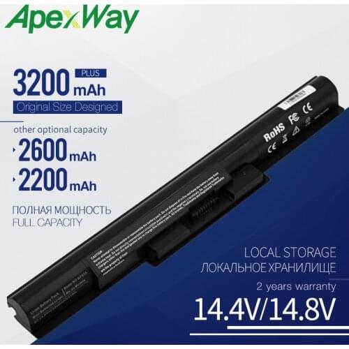 Apexway VGP-BPS35A Laptop Battery For SONY Vaio BPS35 BPS35A VGP-BPS35 14E 15E SVF1521A2E SVF15217SC SVF14215SC SVF15218SC