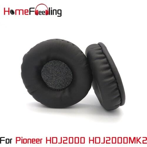 Homefeeling Ear Pads For Pioneer HDJ2000 HDJ2000MK2 Earpads Round Universal Leahter Repalcement Parts Ear Cushions