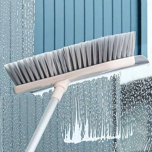 Household Bathroom Retractable Floor Brush Toilet Tile Long Handle Dead Corners Gaps Hard Bristles Cleaning Brush Cleaning Tool