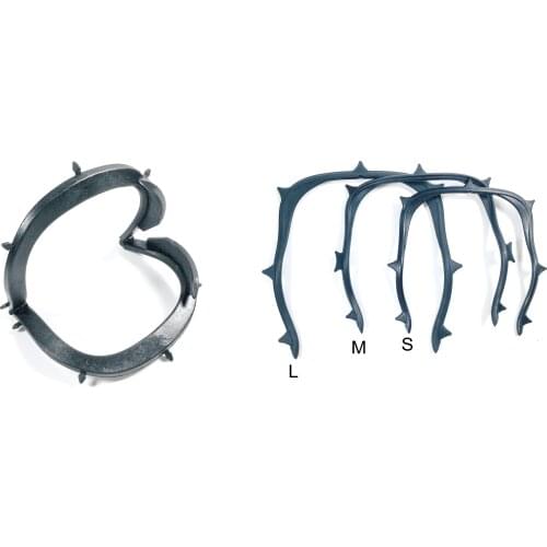 2Pieces Black Dental Frame Foldable X-Ray Film Rubber Dam Sheets Hager Carbon Fibre U-Shape + Fold Type