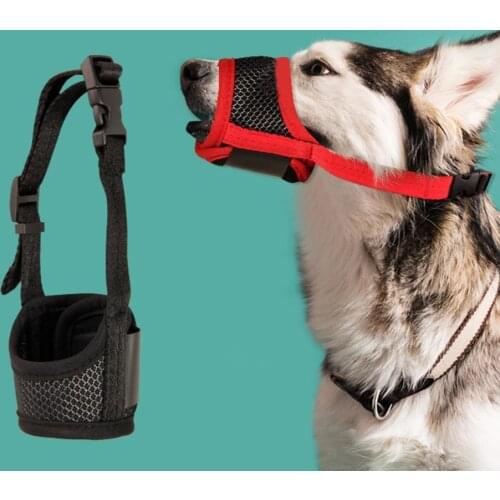 Dog Muzzle Adjustable Anti Bark Cotton Breathable Pet Mouth Muzzle for Puppy