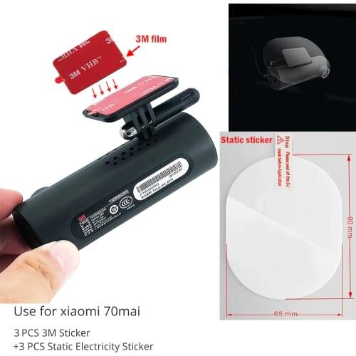 Tools pack for 70mai 3M holder Electrostatic Sticker for Dash Cam Heat Resistant Adhesive ,Suitable for 70mai Pro Car DVR 3pcs