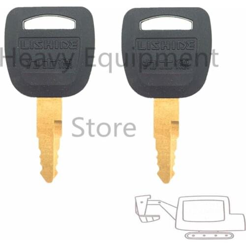 2 PCS Heavy Equipment Key For Lishide Excavator Loader