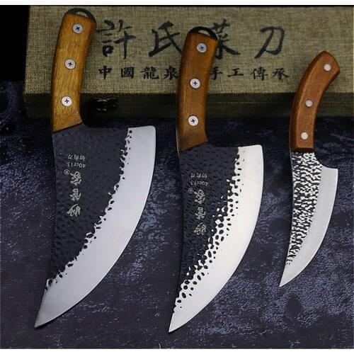 Hand-forged boning knife of three specifications, kitchen knife butcher boning knife dedicated to high-end sharp chef knife