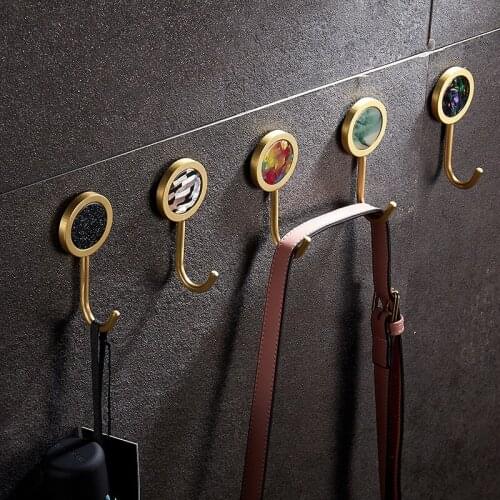Brass Hooks Bathroom Wall Hooks Towel Hook Coat Hook Hat Hook Kitchen Hallway Wall Hangings Hooks Gold Hook For Bag Keys Small