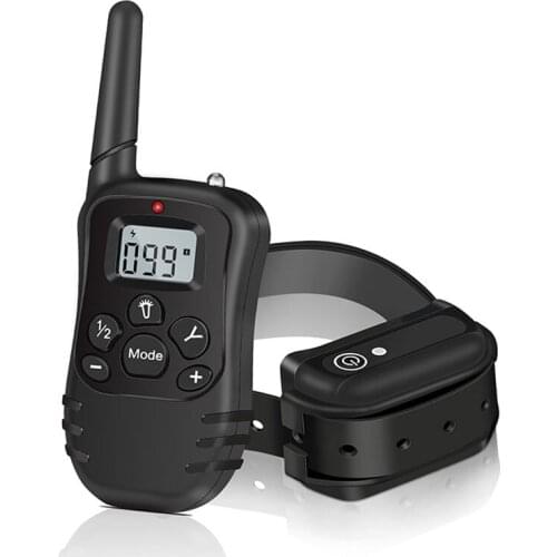 Dog Training Collar with Remote 2-in-1 Automatic Bark Stop Shock Collar 800 yd Range Rechargeable Waterproof Receiver