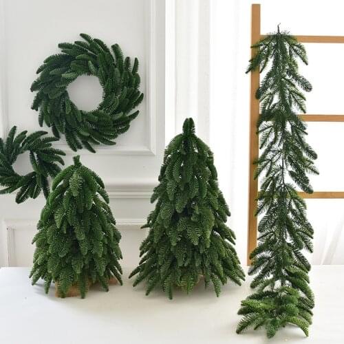 Christmas tree gift fake pine table desktop decoration garland rattan Christmas decoration pavoreales para arbol de navidad
