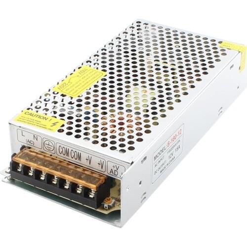 S-180-12 LED Strip Light Display Switch Power Supply DC 12V 15A 180W