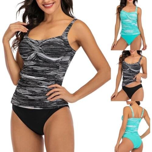 Gray, sky blue, sunscreen womens swimsuits, womens sexy beach surfing swimsuits, bikini, Pushups Filled Bra Swimwear Beachwea
