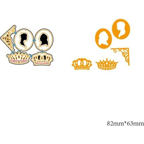 ZhuoAng Crown seal Cutting Dies for Card Making DIY Scrapbooking Photo Album Decoretive Embossing Stencial