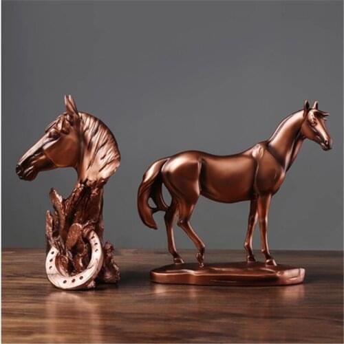 Modern Living Room Decoration Horse Resin Sculpture Wine Cabinet Decoration office Ornaments