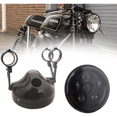 Universal Motorcycle7 Inch Headlight Housing Both Sides Bracket 7 Inch Headlight Mounting Bracket Adjustable