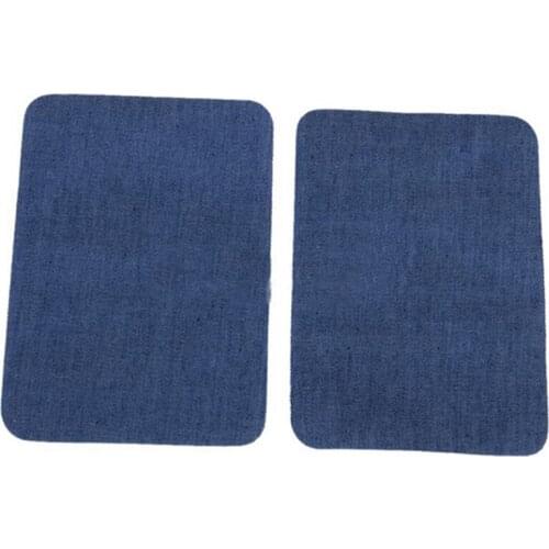 1 Pair Jeans Patch Iron On Patches Repair Elbow Knee Denim Patches For clothes stickers Clothing Sewing Fabric Craft