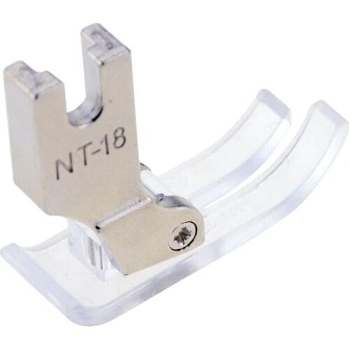 1 Piece NT-18 Plastic Transparent Presser Foot Flat Car Plastic Presser Foot Industrial Sewing Machine Presser Foot Flat Car Pre