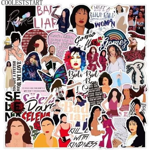 10/50Pcs/pack Selena Gomez Beautiful singer Stickers For Guitar TOY Bicycle Motorcycle Car Skateboard Snowboard Laptop Luggage