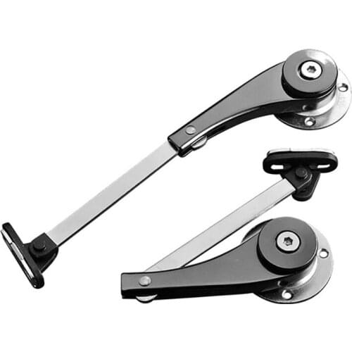 2Pcs/set Zinc alloy Adjustable Cabinet Door Buffer Support Rod Wardrobe Lift Support Hinges Flip Door Folding Rod Support Hinge