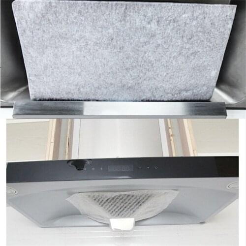 2pcs/pack Kitchen Oil Filter Paper Absorbing Paper Non-woven Anti Oil Cotton Filters Cooker Hood Extractor Fan Filter Non-woven